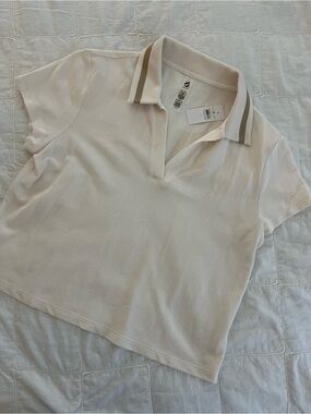 Lou & Grey Crop Polo Shirt - Large